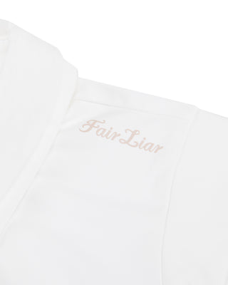 Front Shirring Sleeveless T-shirt - White