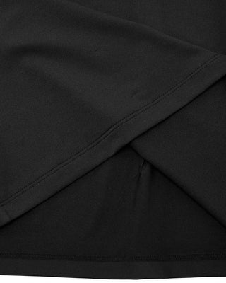 Big Collar Ribbon Sleeveless T-shirt - Black