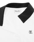 Patterned ribbon detachable t-shirt - White
