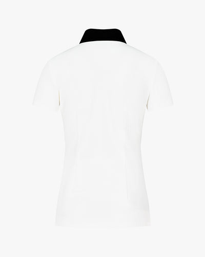Patterned ribbon detachable t-shirt - White