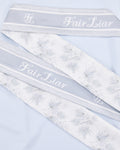 Botanical scarf set sleeveless t-shirt - Blue