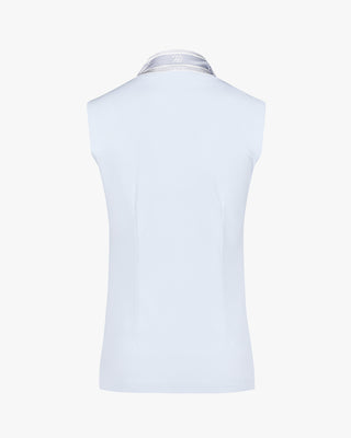 Botanical Scarf Set Sleeveless T-shirt - Blue