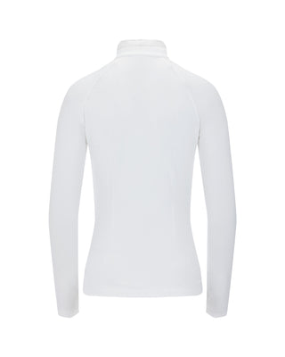 Organza Ribbon Long Sleeve Cooling T-Shirt - White