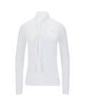 Organza Ribbon Long Sleeve Cooling T-Shirt - White