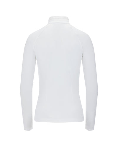 Organza Ribbon Long Sleeve Cooling T-Shirt - White