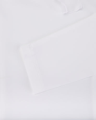 Organza Ribbon Long Sleeve Cooling T-Shirt - White