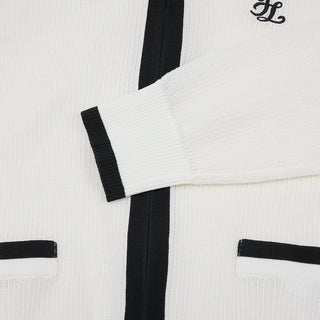 Zip-up Cool Mesh Cardigan (White)