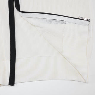 Zip-up Cool Mesh Cardigan (White)