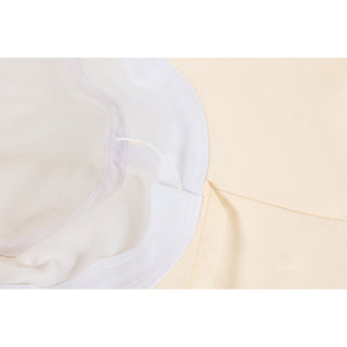 Wide-brimmed Bonnet Hat (Cream)