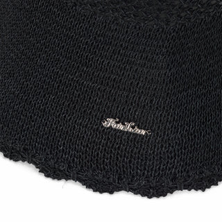 Summer Knit Bonnet Hat (Black)