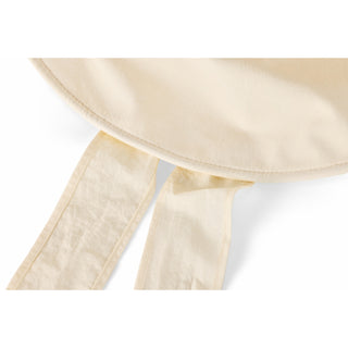 Ribbon Wide-brimmed Sun Hat (Cream)