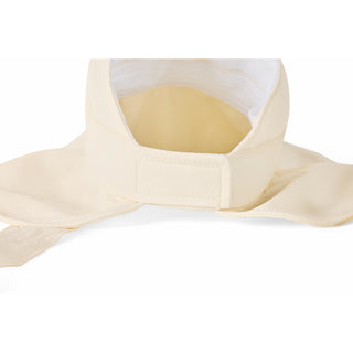 Ribbon Wide-brimmed Sun Hat (Cream)