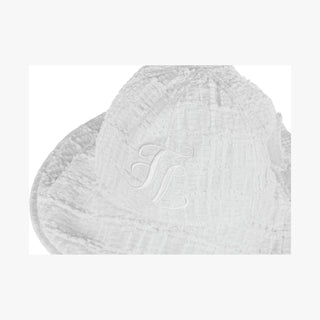 Mesh Big Ribbon Bonnet Hat (White)