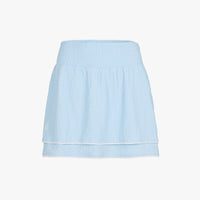 Seersucker Smoke Band Skirt (Blue)