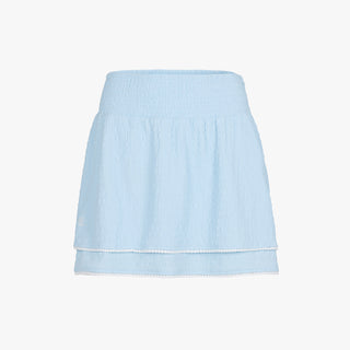 Seersucker Smoke Band Skirt (Blue)
