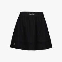 Waffle Banded Shirred Skirt (Black)