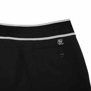 Back Logo Banding H-Skirt (Black)