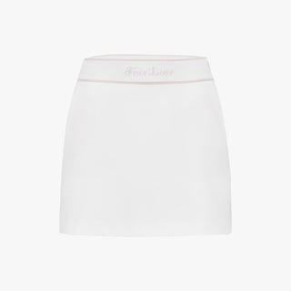 Back Logo Banding H-Skirt (White)