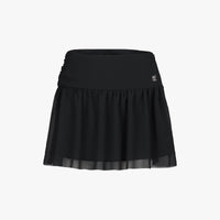 Tulle Drape Skirt (Black)