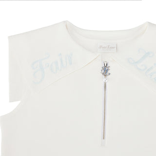 Sailor Half-zip Vest (White)