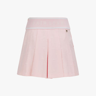 Logo Jacquard Pleated Skort (Coral)