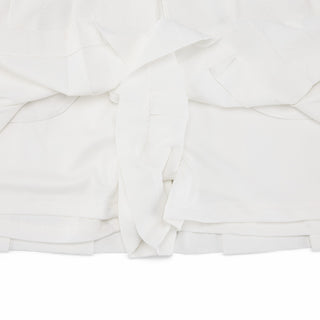 Logo Jacquard Pleated Skort (White)