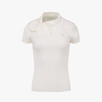 Big Ribbon Pearl Knit (White)