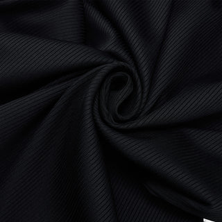 Neck Shirring T-Shirt (Black)