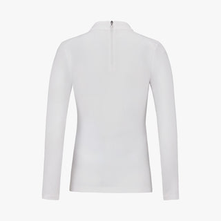 Neck Shirring T-Shirt (White)