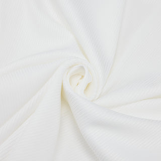 Neck Shirring T-Shirt (White)