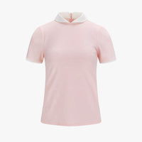 Petit Collar Logo Jacquard  T-Shirt (Coral)