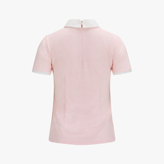 Petit Collar Logo Jacquard  T-Shirt (Coral)