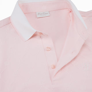 Men's Logo Jacquard T-Shirt (Coral)