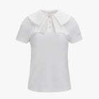Mesh Double Collar T-Shirt (White)