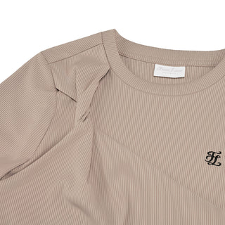 Twisted Round-neck T-Shirt (Cocoa)