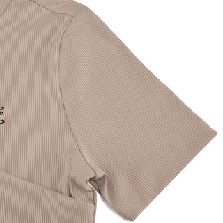 Twisted Round-neck T-Shirt (Cocoa)