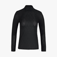 Logo Jacquard See-through T-shirt (Black)