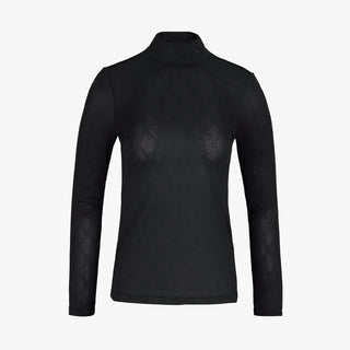 Logo Jacquard See-through T-shirt (Black)
