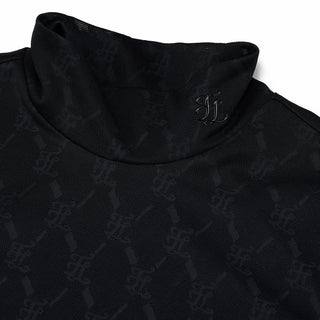 Logo Jacquard See-through T-shirt (Black)