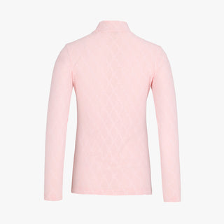 Logo Jacquard See-through T-shirt (Coral)
