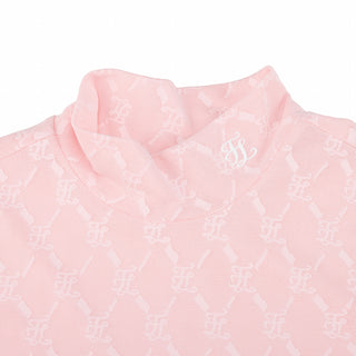 Logo Jacquard See-through T-shirt (Coral)