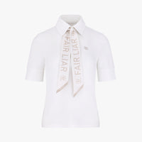 Lettering Scarf Set T-shirt (White)