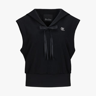 Waffle Sailor Vest (Black)