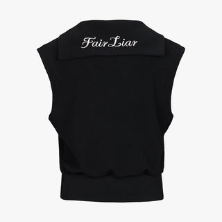 Waffle Sailor Vest (Black)