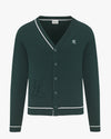 [FINAL SALE] Men's V-Neck Color Cardigan - Green