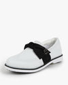 Ribbon Oxford Golf Shoes - White