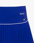 Fair Liar Signature Flared Pleated Skirt - Blue
