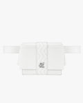 Ribbon Logo Fanny Pack Belt - White