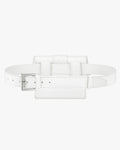 Ribbon Logo Fanny Pack Belt - White