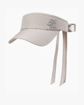 Crystal Chain Visor - Beige